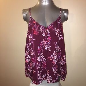 Sonoma Floral Spaghetti Strap Top
